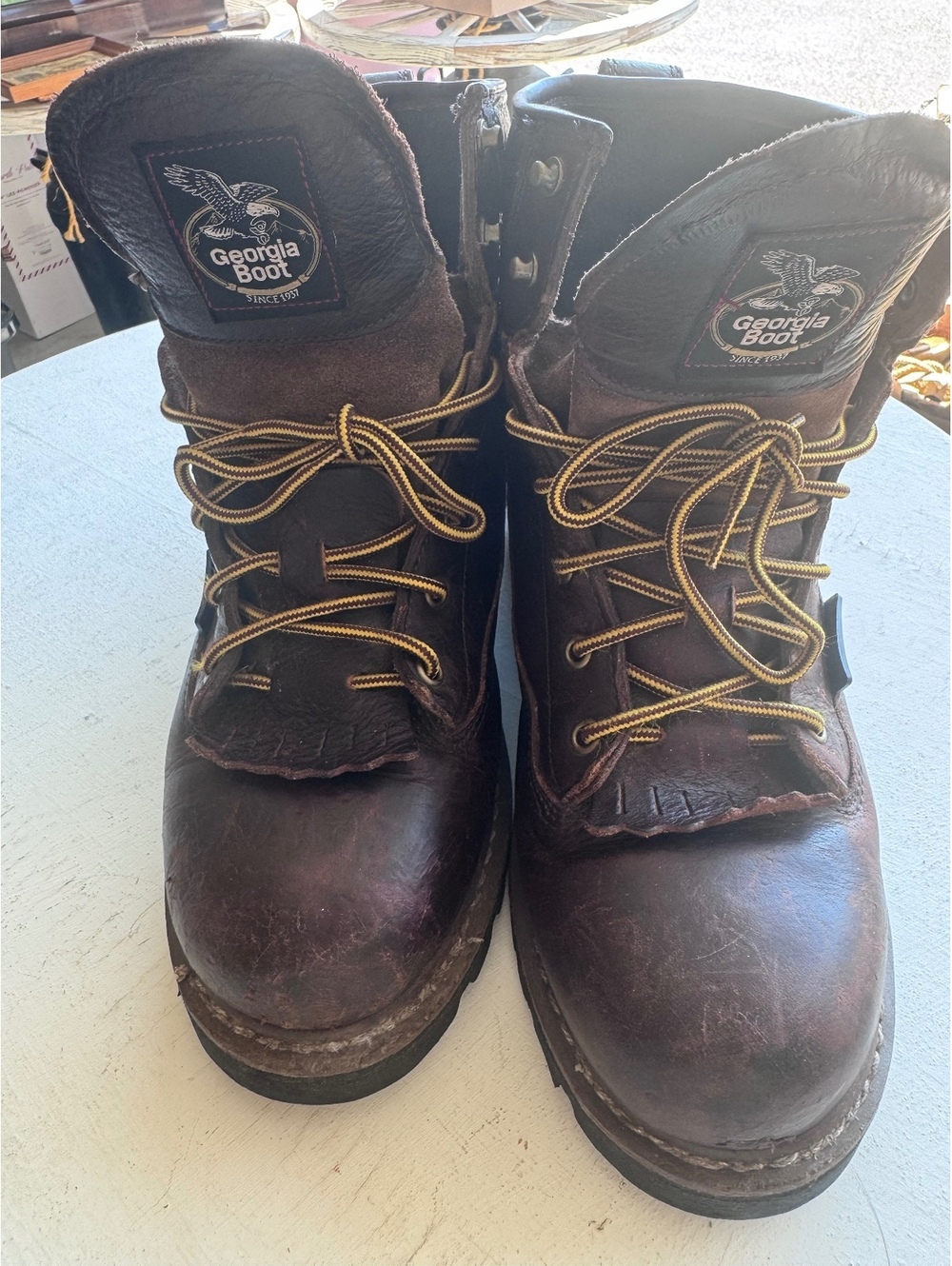 Georgia Boot GBOT052 Men’s 11M Waterproof Lace-To-Toe Leather Work Boots